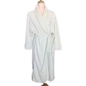 Vintage‎ Victorias Secret Gold Label Mint Green Terry Cloth Robe Size Med Women